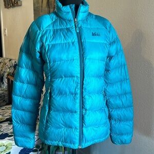 REI Puff down jacket, Size Small, packable
